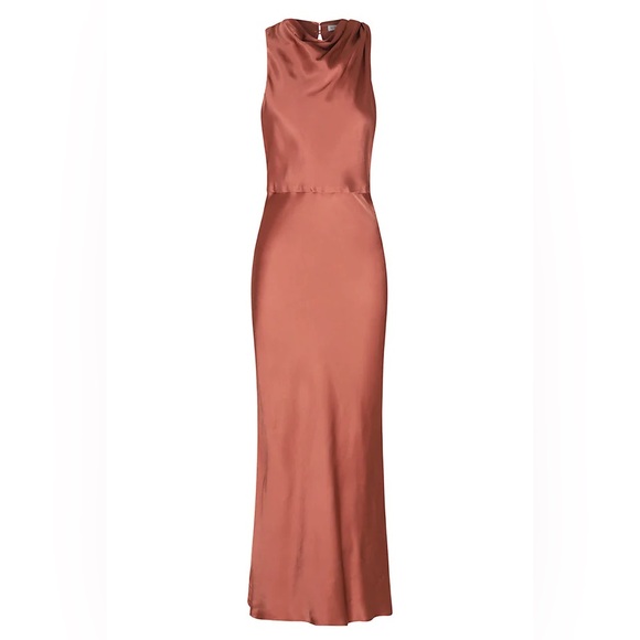 chinese dress ladies Shona Joy - La Lune Cowl Back Maxi Dress - Espresso main image 0